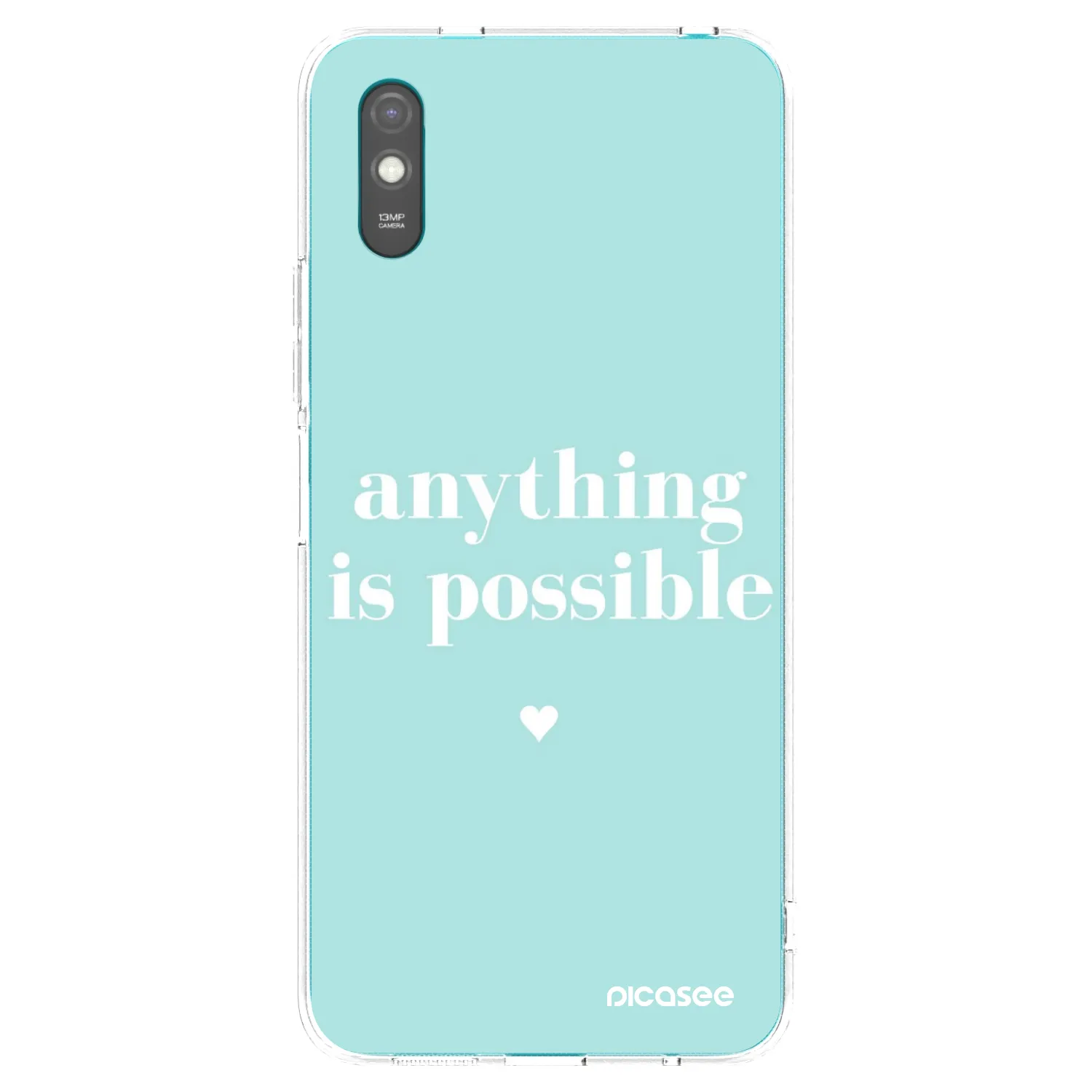 Picasee Xiaomi Redmi 9AT Hülle - Transparentes Silikon - Anything is possible
