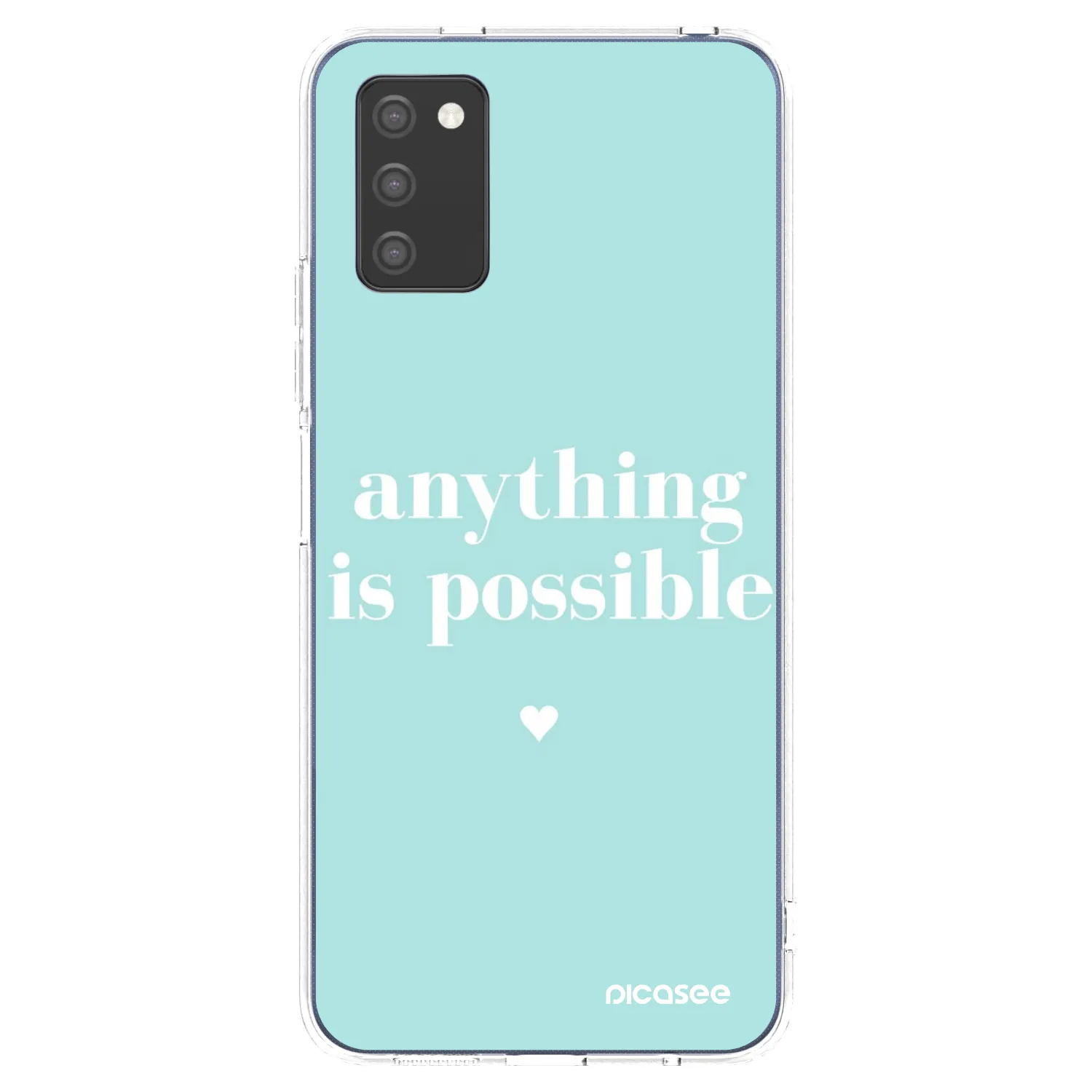 Picasee Samsung Galaxy A02s A025G Hülle - Transparentes Silikon - Anything is possible