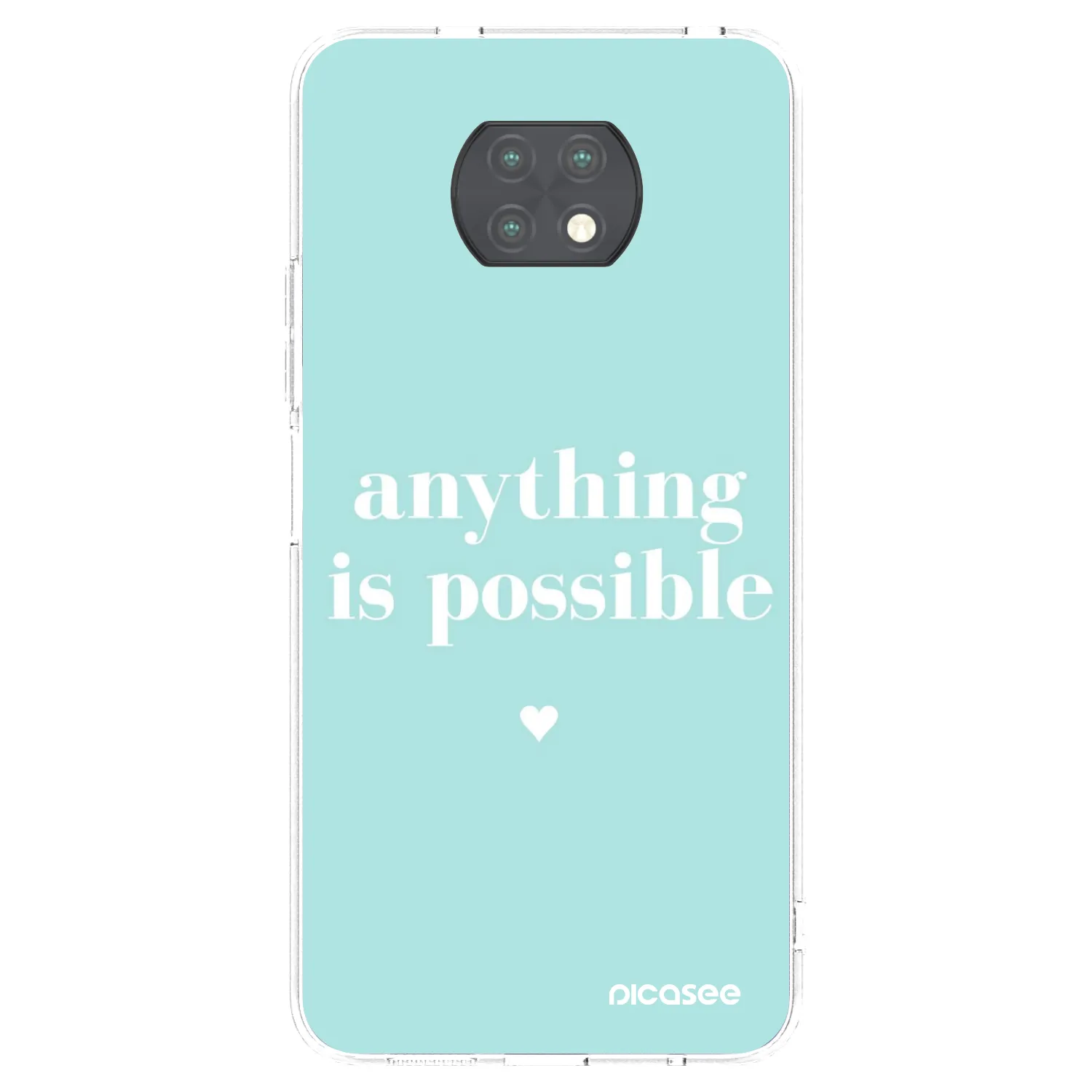 Picasee Xiaomi Redmi Note 9T Hülle - Transparentes Silikon - Anything is possible