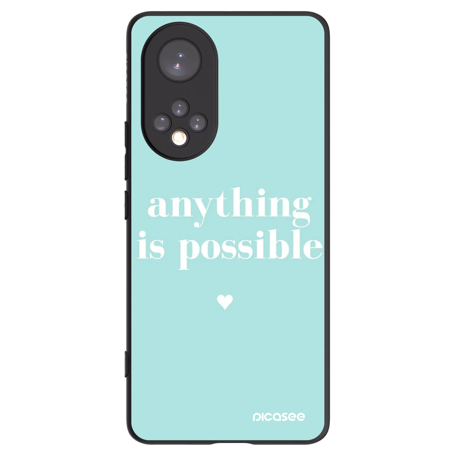Picasee Huawei Nova 9 Hülle - Schwarzes Silikon - Anything is possible