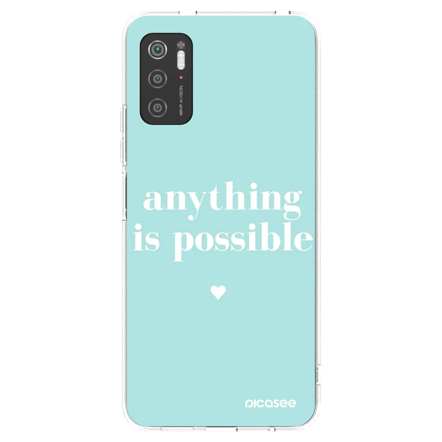 Picasee Xiaomi Poco M3 Pro 5G Hülle - Transparentes Silikon - Anything is possible