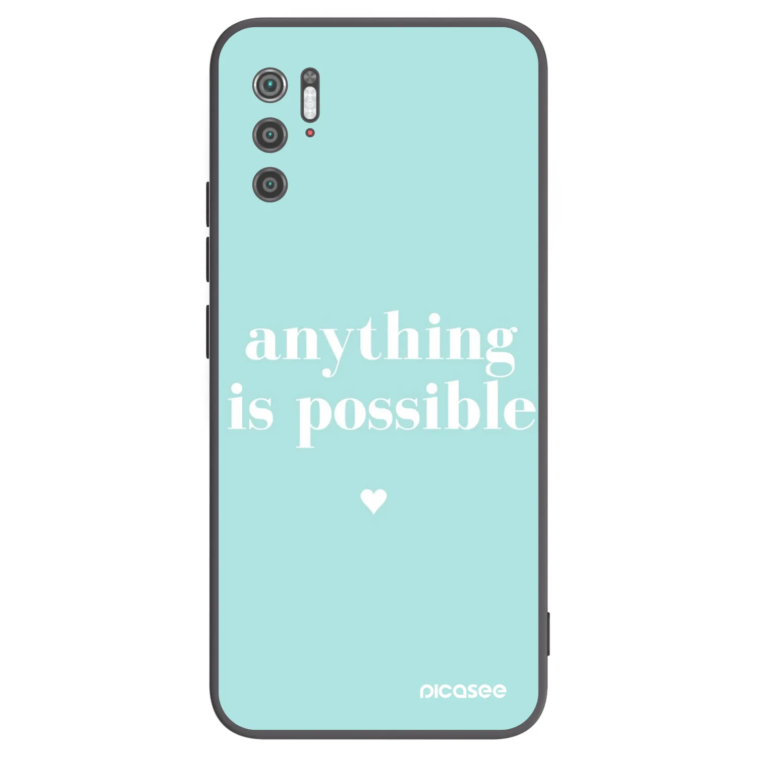 Picasee Xiaomi Poco M3 Pro 5G Hülle - Schwarzes Silikon - Anything is possible