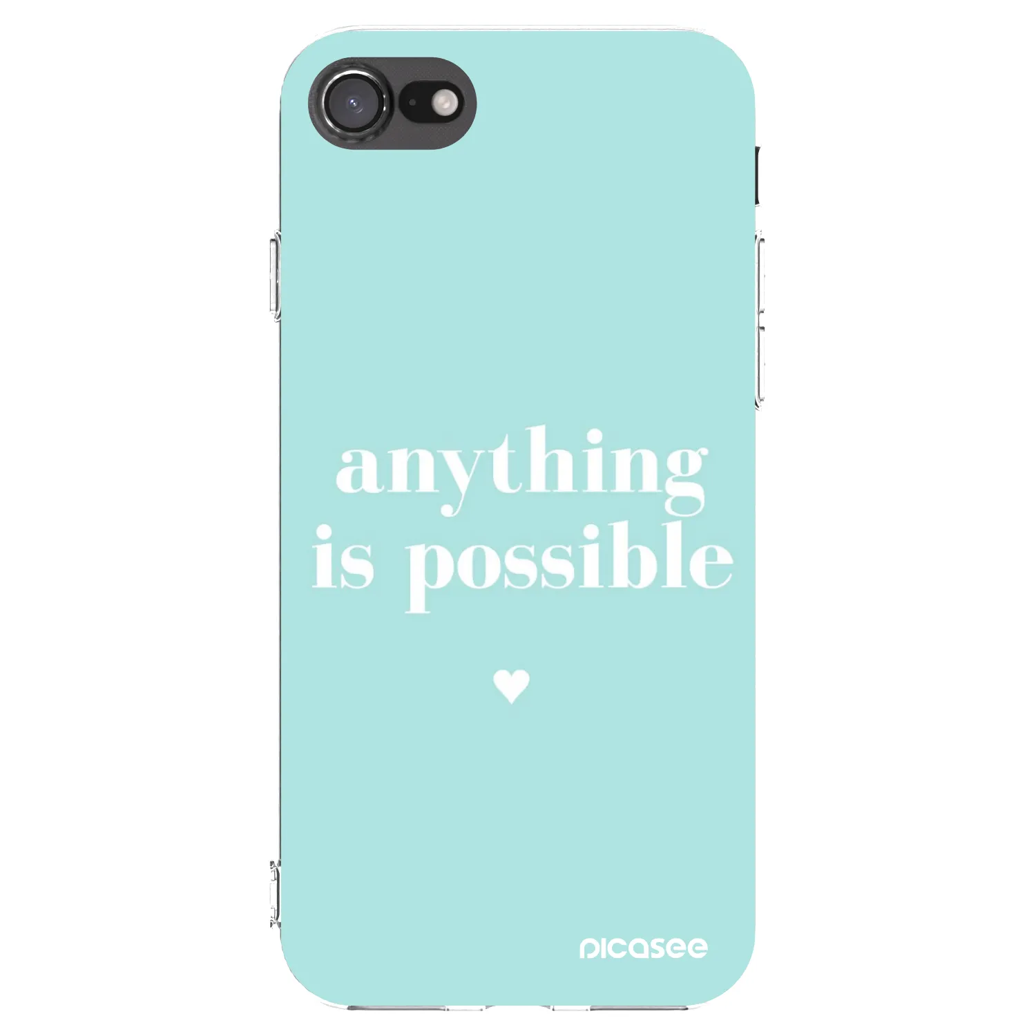 Picasee Apple iPhone SE 2022 Hülle - Transparentes Silikon - Anything is possible