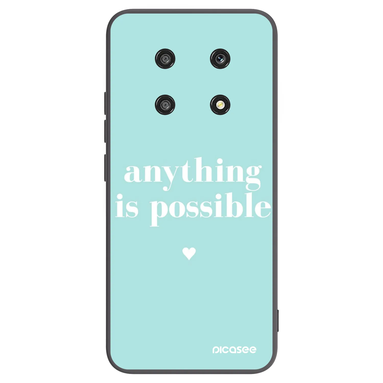 Picasee Honor Magic4 Lite 5G Hülle - Schwarzes Silikon - Anything is possible