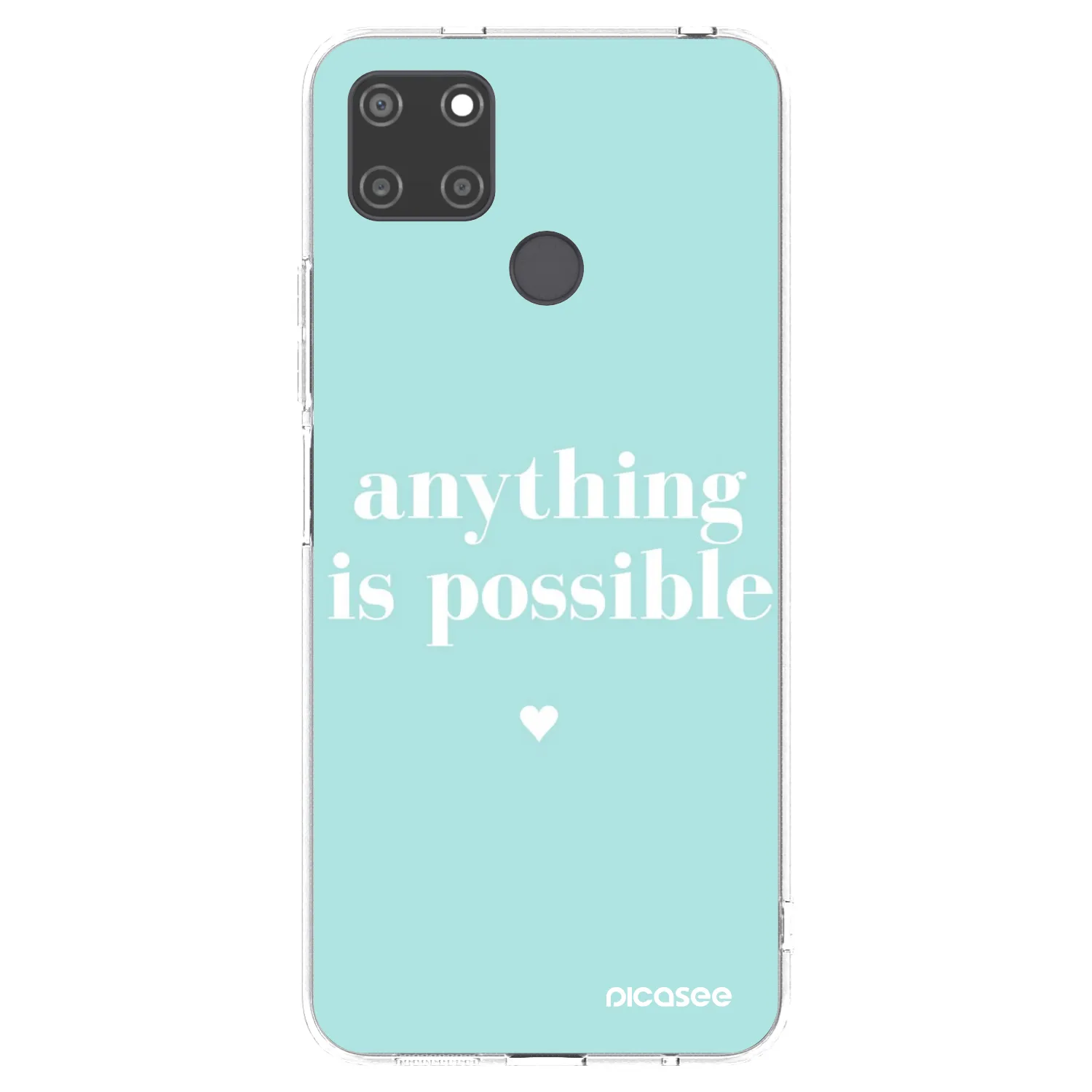 Picasee Realme C21Y Hülle - Transparentes Silikon - Anything is possible