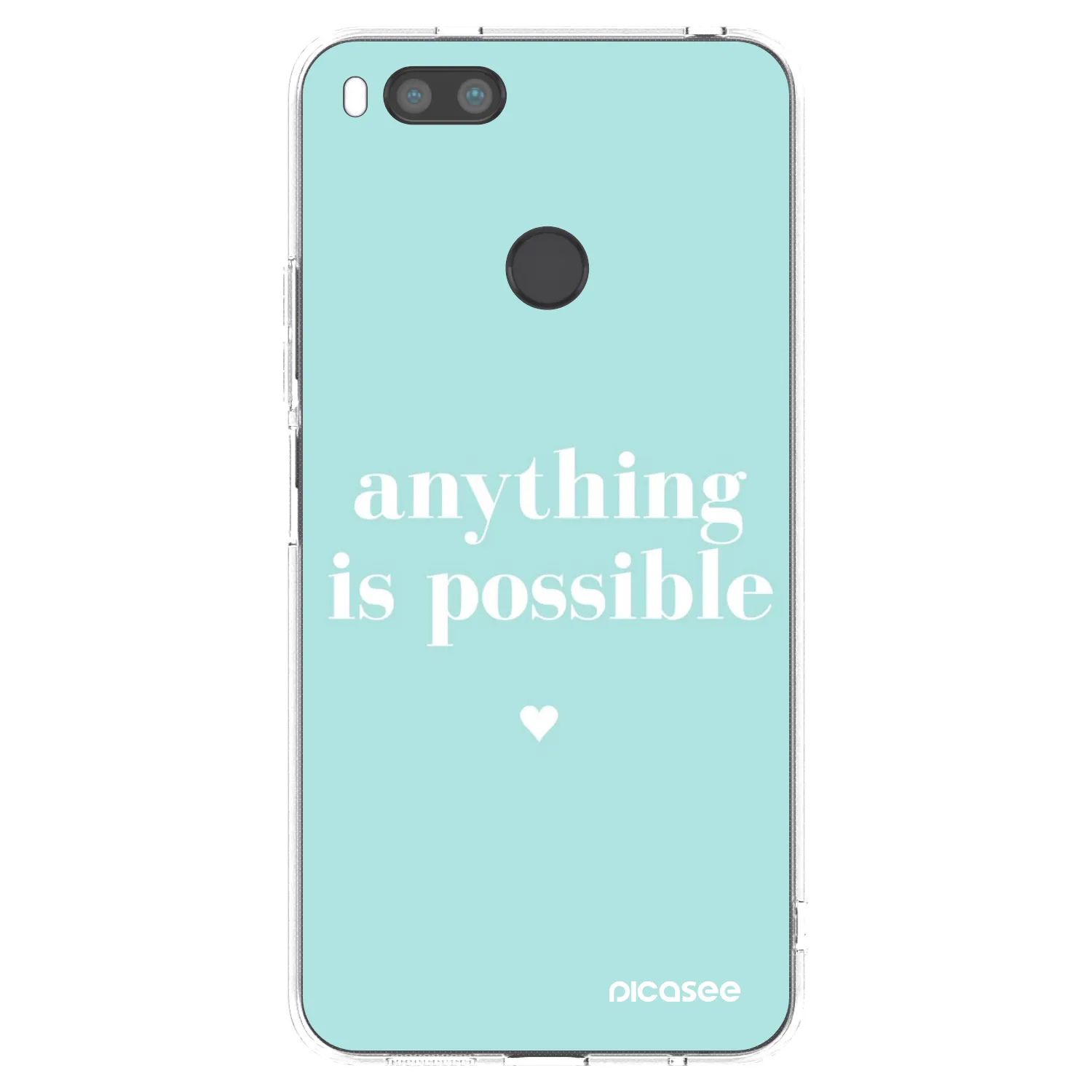 Picasee Xiaomi Redmi A1 Hülle - Transparentes Silikon - Anything is possible