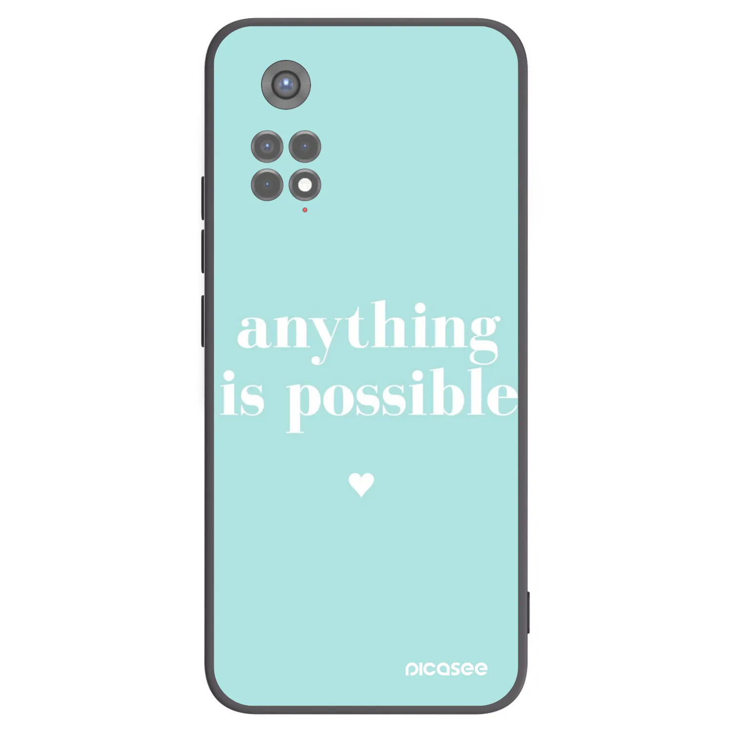 Picasee Xiaomi Redmi Note 11S 5G Hülle - Schwarzes Silikon - Anything is possible