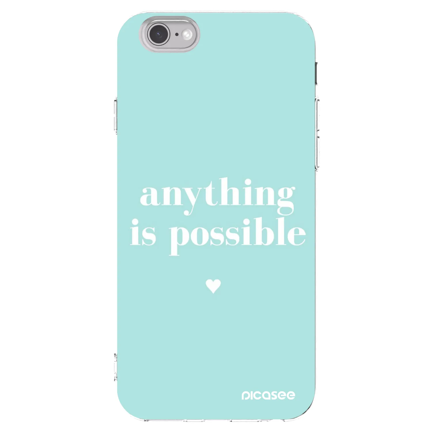Picasee Apple iPhone 6/6S Hülle - Transparentes Silikon - Anything is possible