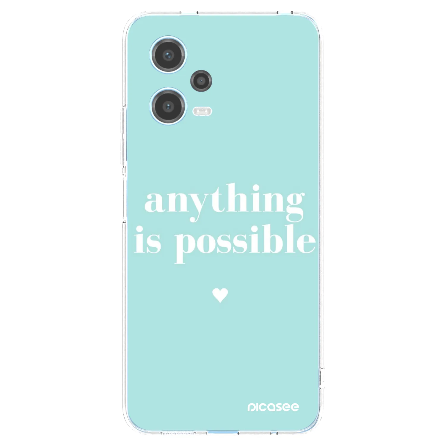 Picasee Xiaomi Redmi Note 12 5G Hülle - Transparentes Silikon - Anything is possible