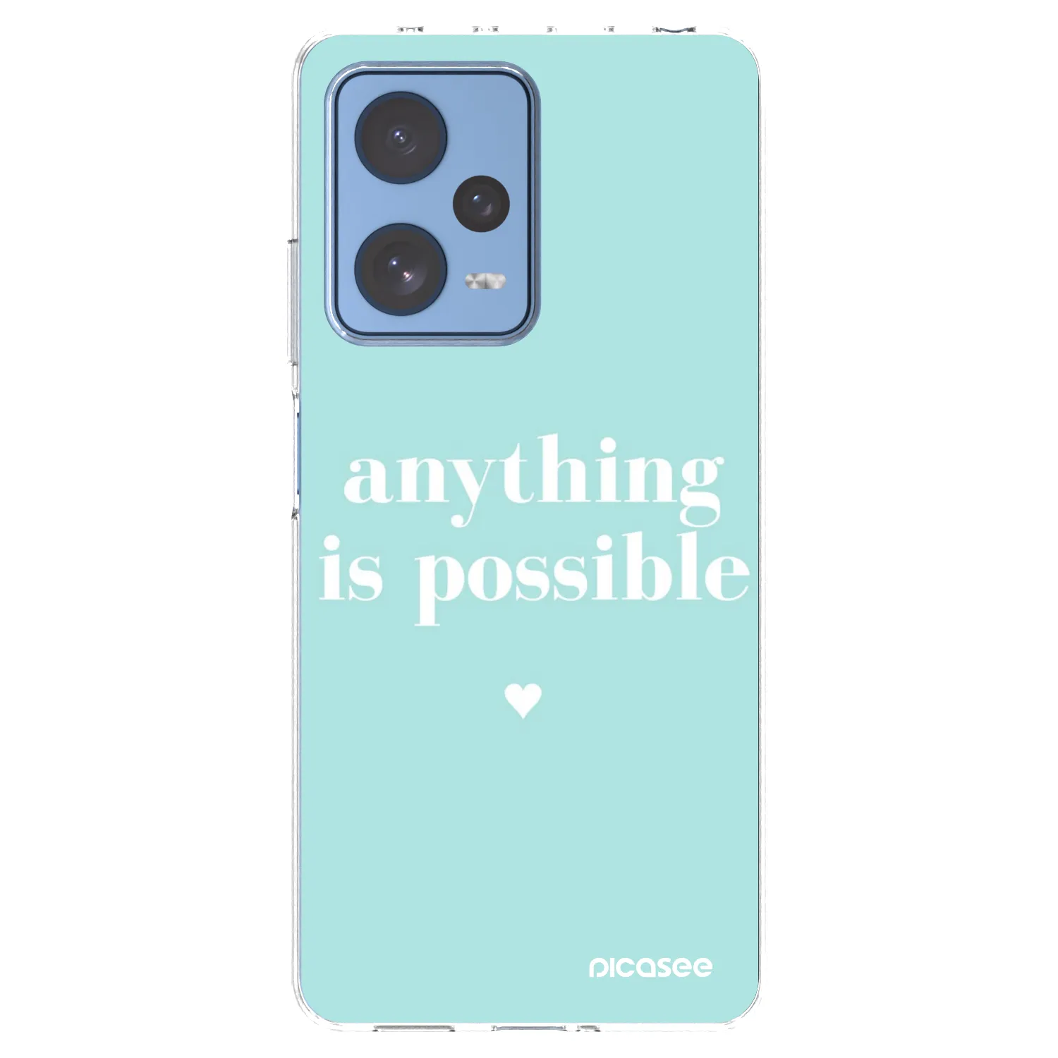 Picasee Xiaomi Redmi Note 12 Pro 5G Hülle - Transparentes Silikon - Anything is possible