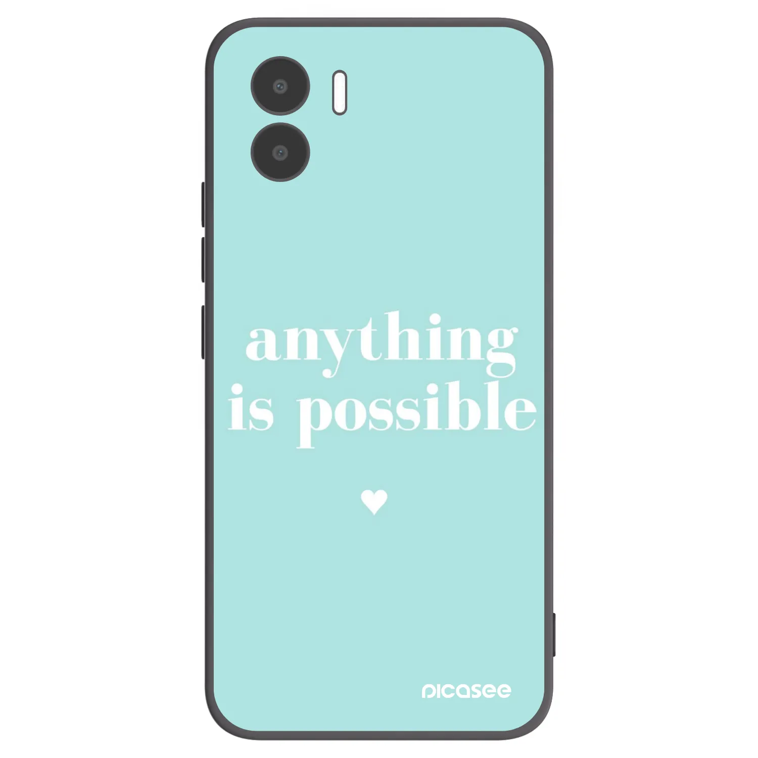 Picasee Xiaomi Redmi A2 Hülle - Schwarzes Silikon - Anything is possible
