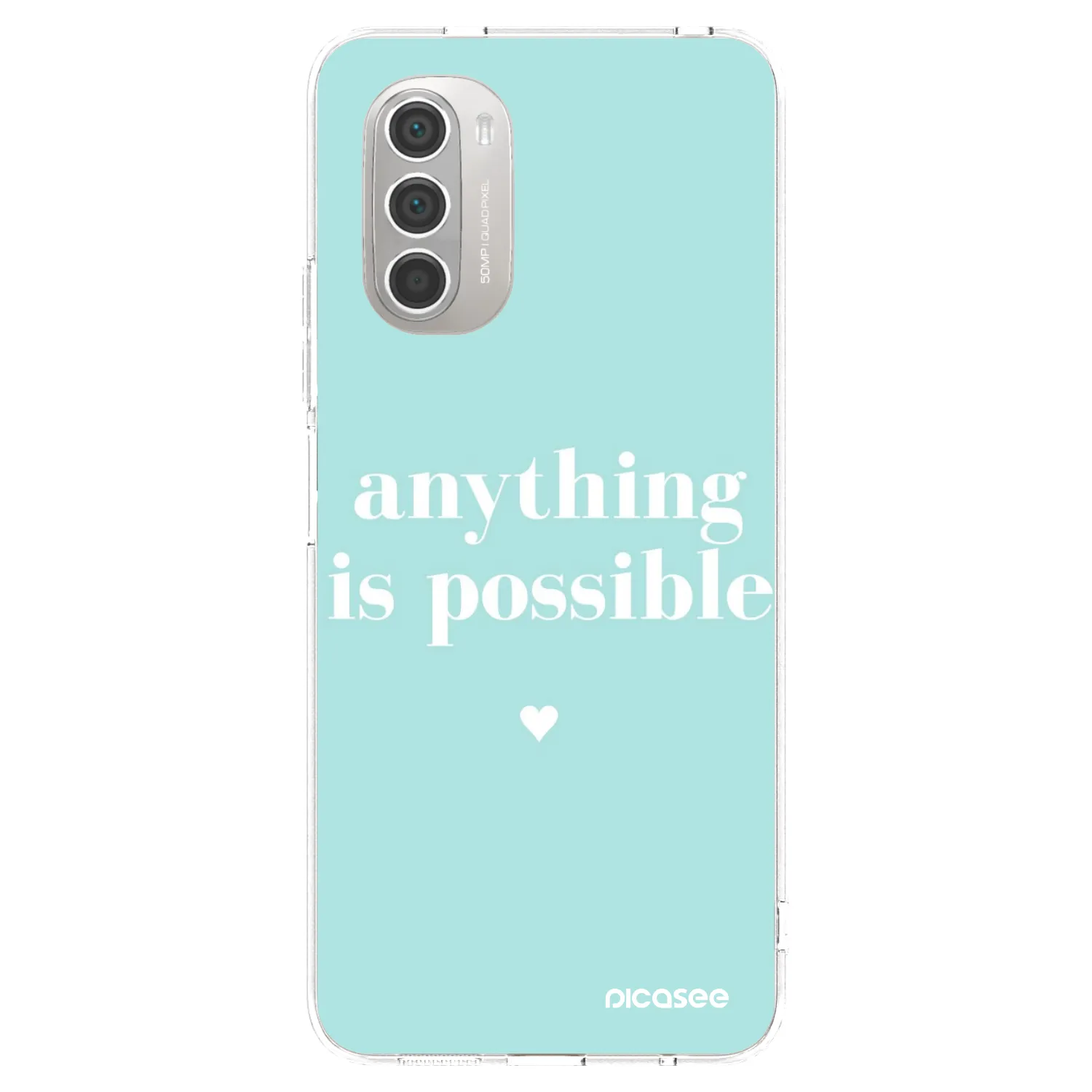 Picasee Motorola Moto G51 Hülle - Transparentes Silikon - Anything is possible