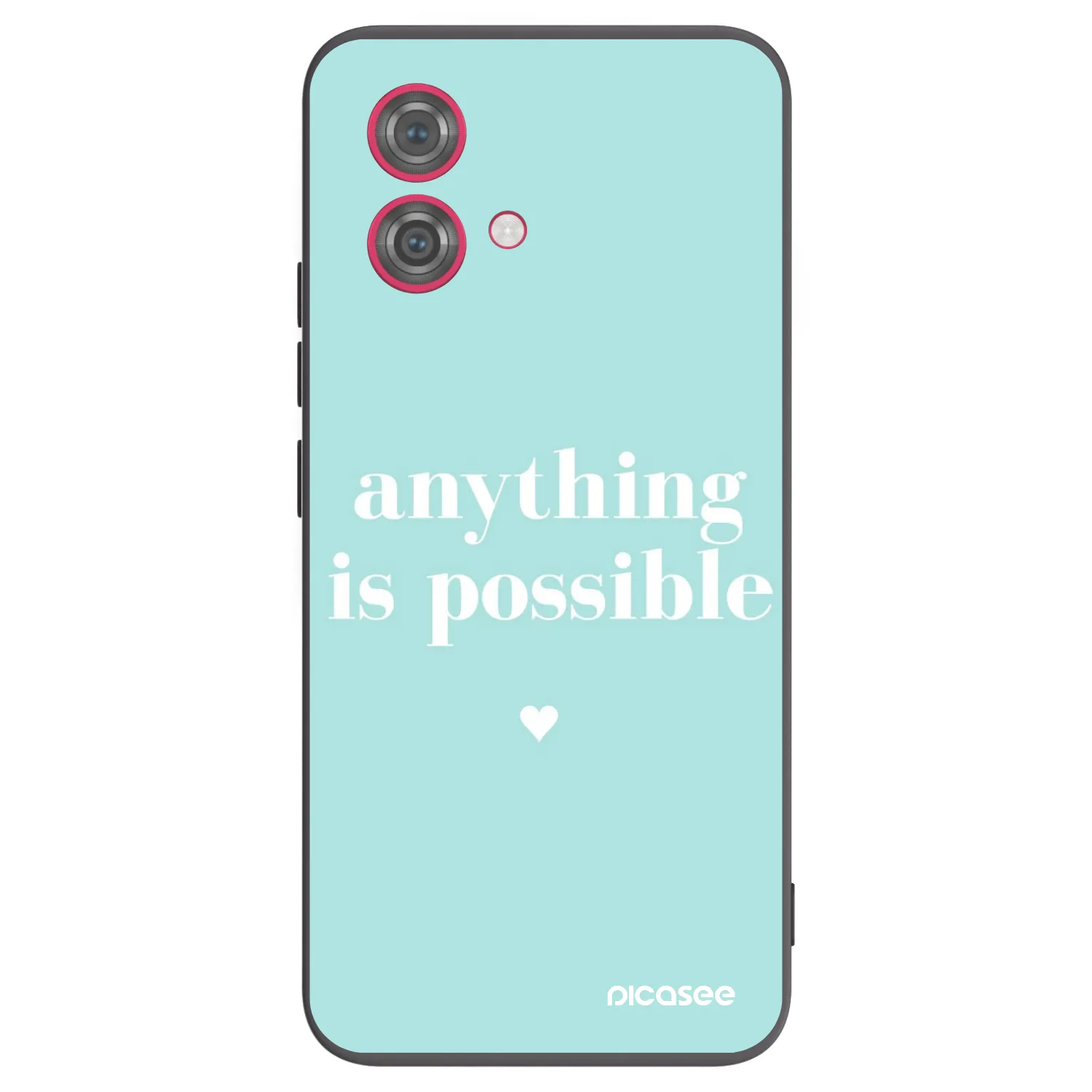 Picasee Motorola Moto G84 5G Hülle - Schwarzes Silikon - Anything is possible