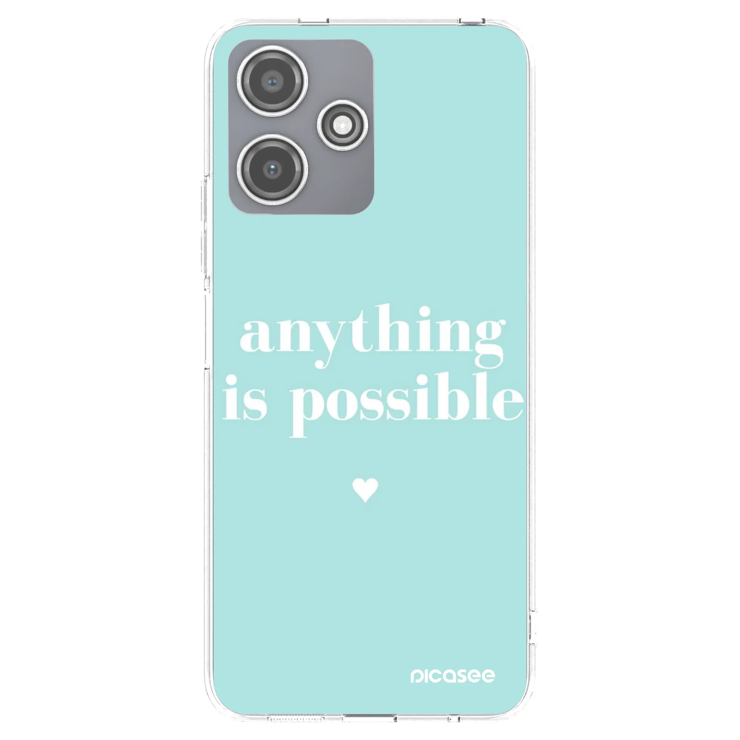 Picasee Xiaomi Redmi 12 5G Hülle - Transparentes Silikon - Anything is possible