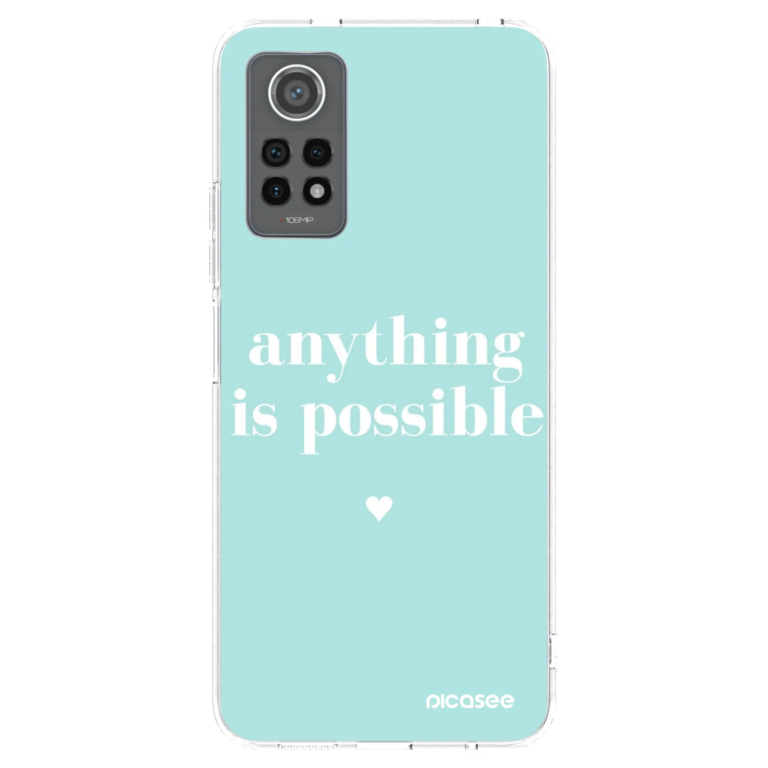 Picasee Xiaomi Redmi Note 12 Pro 4G Hülle - Transparentes Silikon - Anything is possible