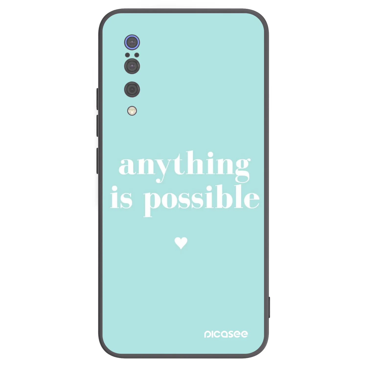 Picasee Xiaomi Mi 9 Hülle - Schwarzes Silikon - Anything is possible