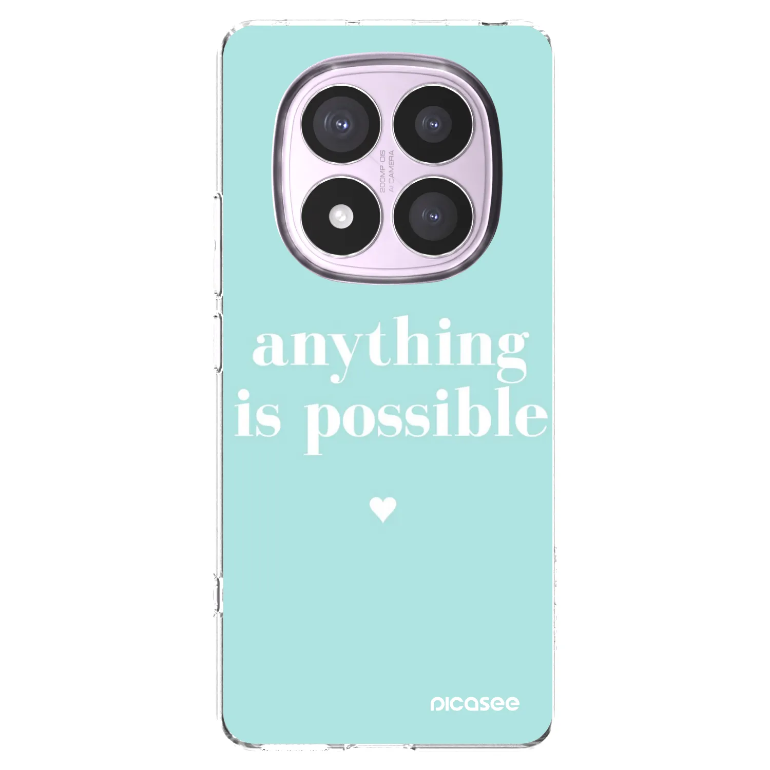 Picasee Xiaomi Redmi Note 14 Pro 5G Hülle - Transparentes Silikon - Anything is possible