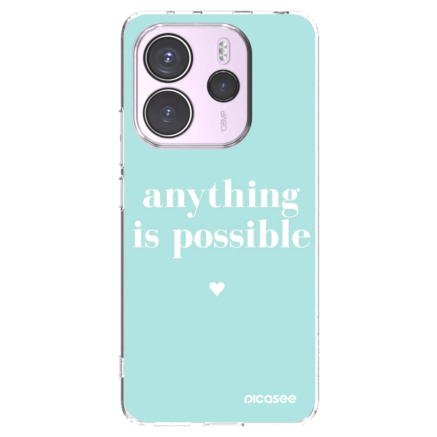 Picasee Xiaomi Redmi Note 14 4G Hülle - Transparentes Silikon - Anything is possible
