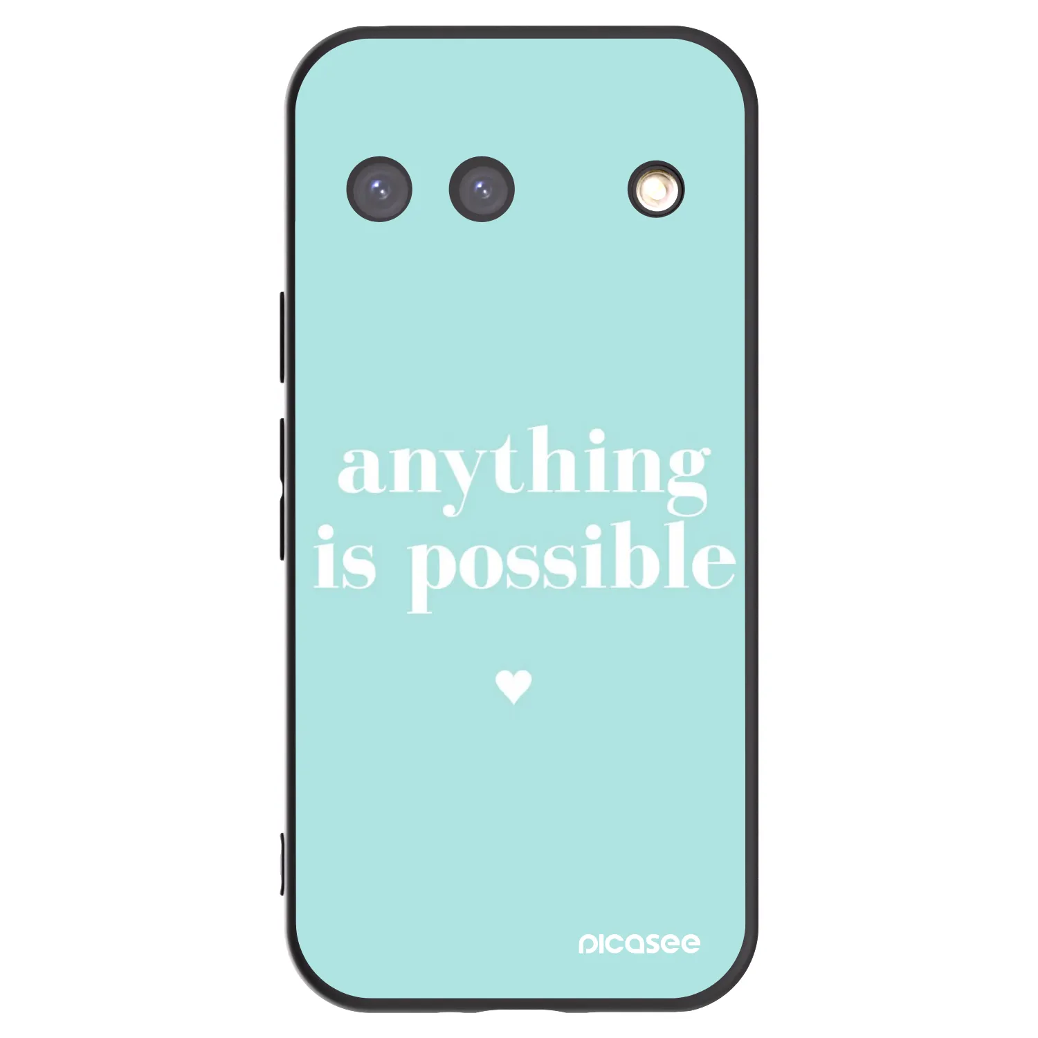 Picasee Google Pixel 9 Hülle - Schwarzes Silikon - Anything is possible