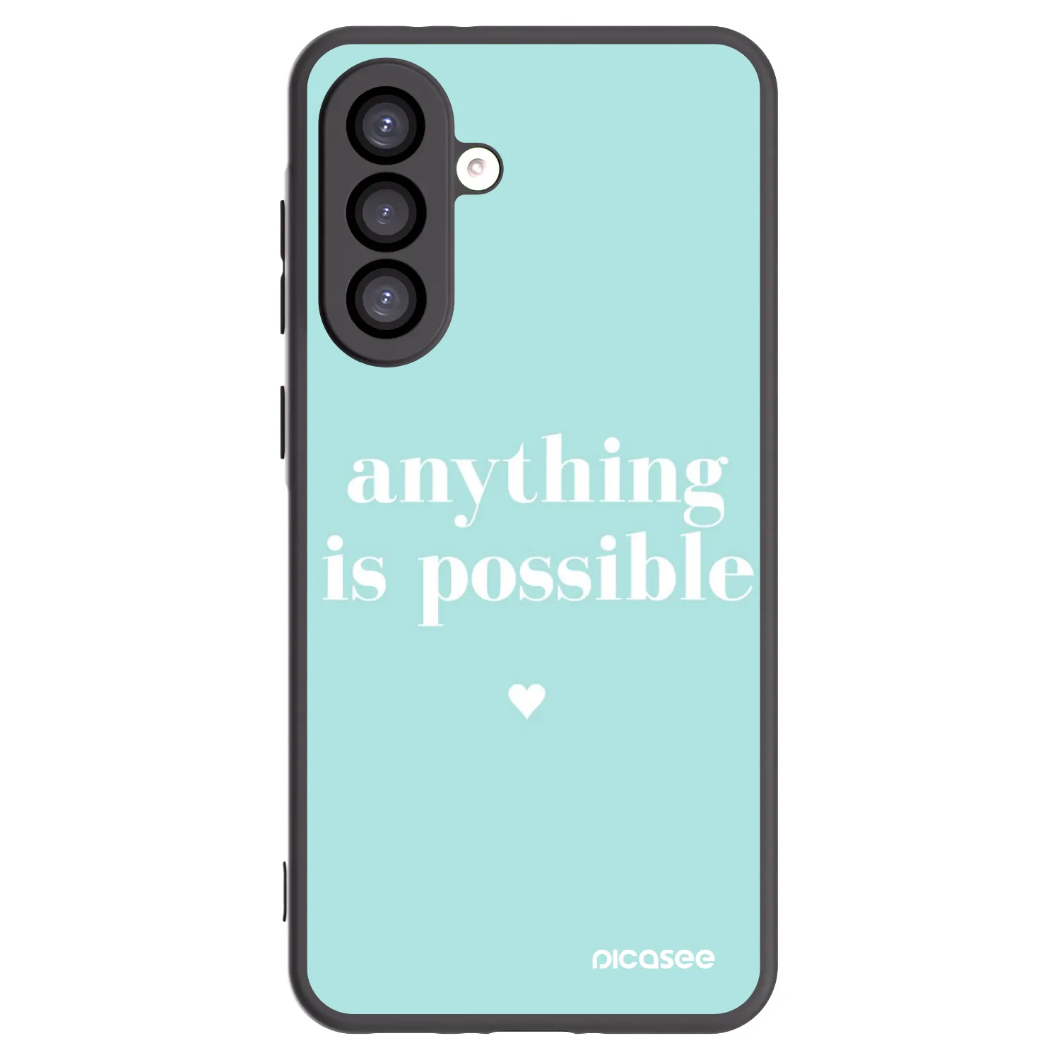 Picasee Samsung Galaxy A26 5G A266B Hülle - Schwarzes Silikon - Anything is possible