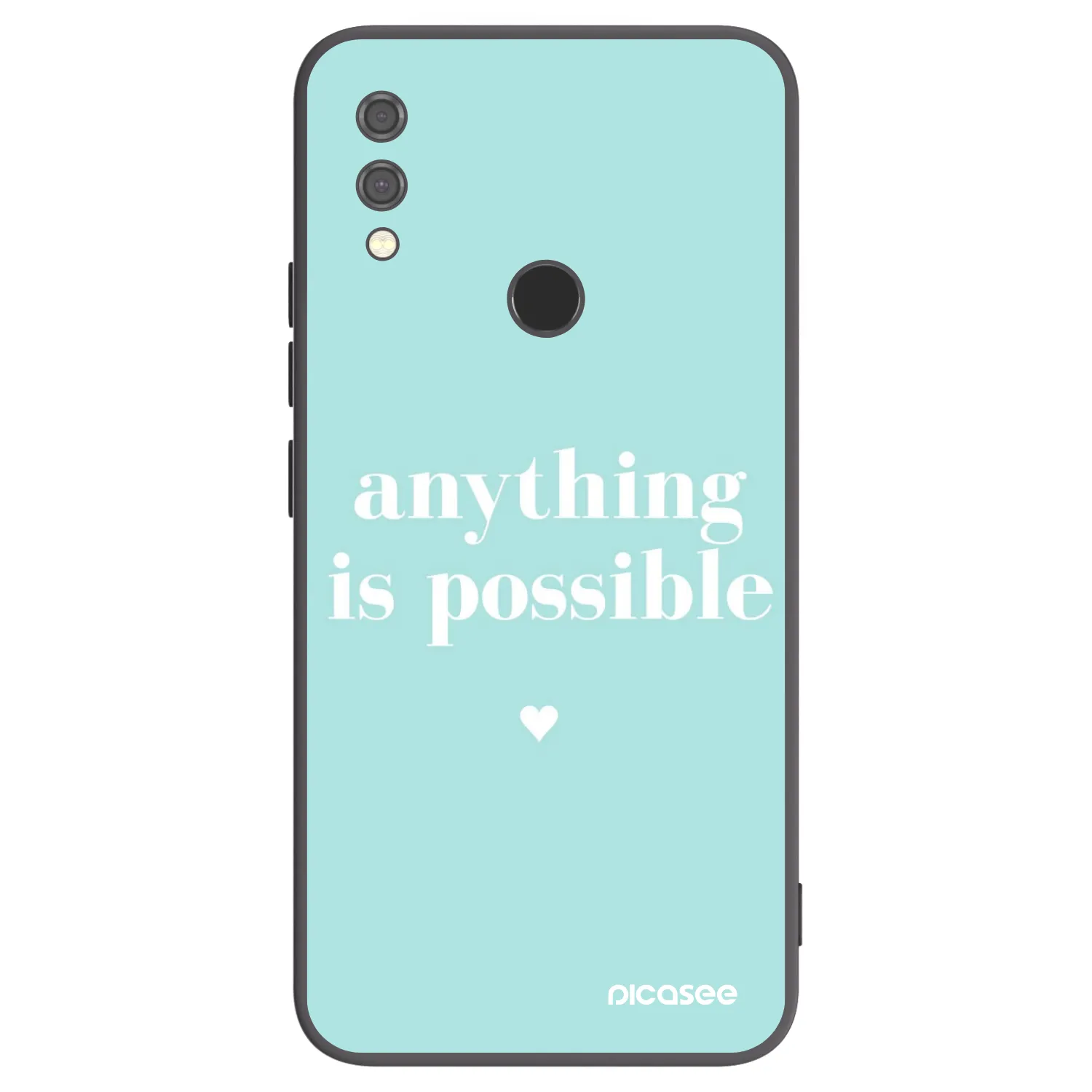Picasee Xiaomi Redmi Note 7 Hülle - Schwarzes Silikon - Anything is possible