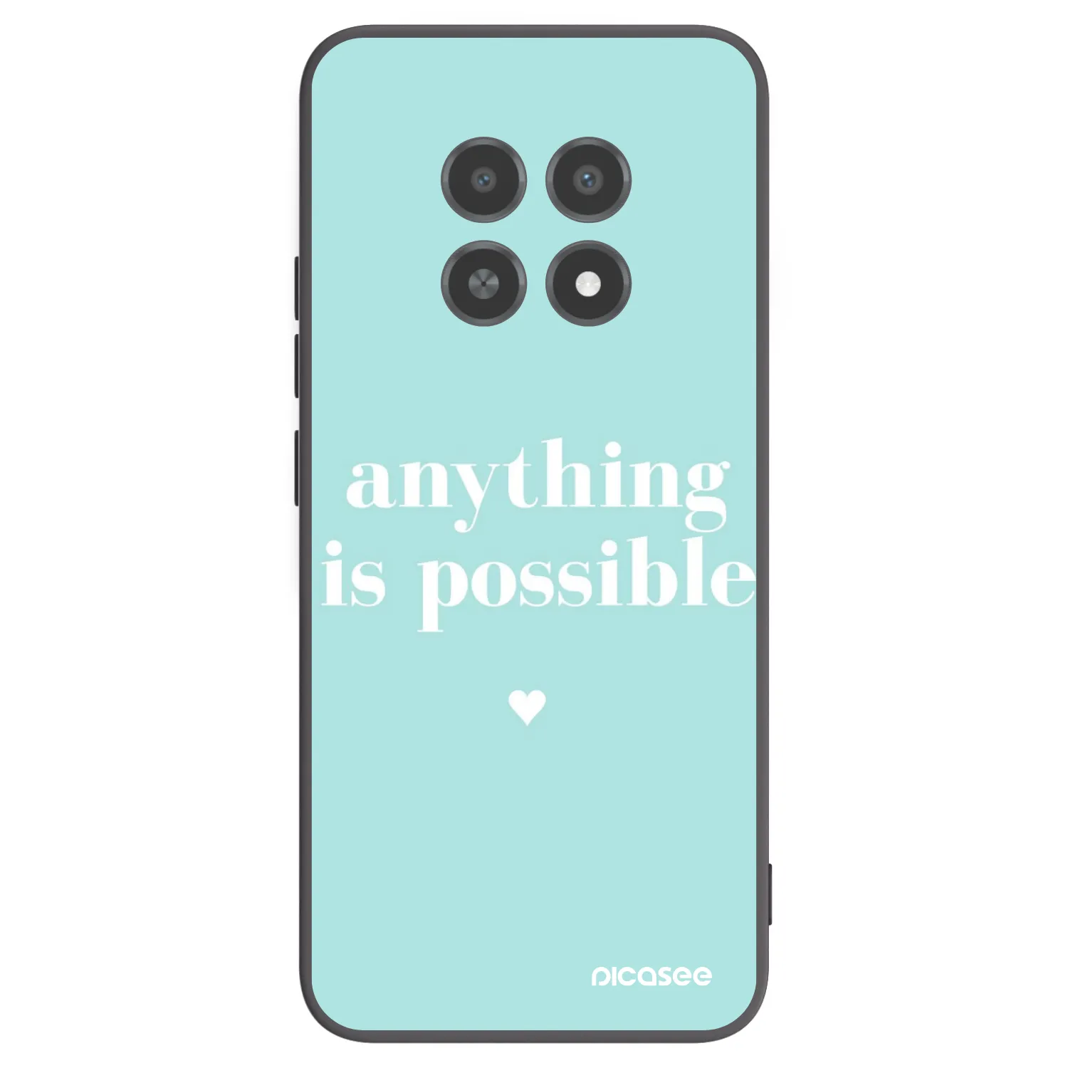 Picasee Realme 12X Hülle - Schwarzes Silikon - Anything is possible