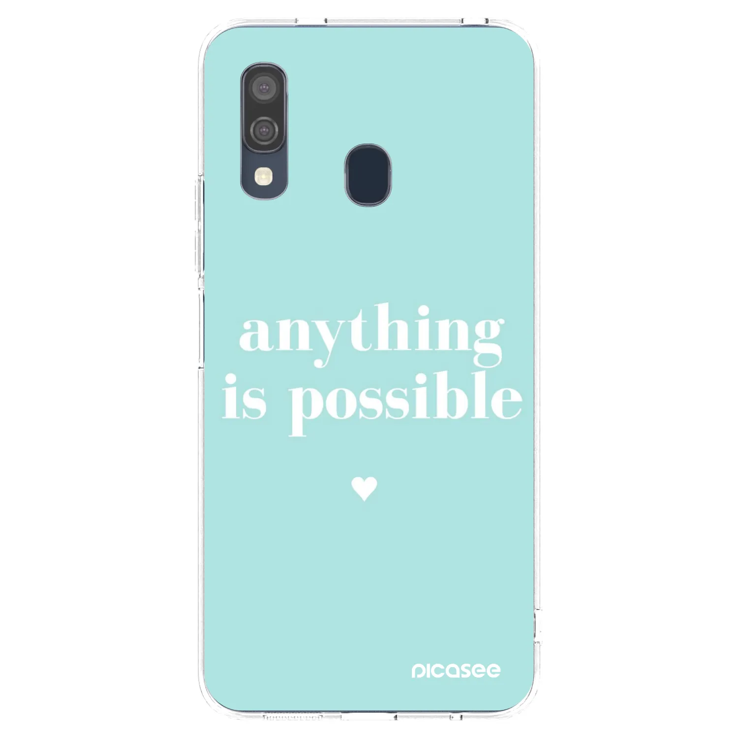 Picasee Samsung Galaxy A40 A405F Hülle - Transparentes Silikon - Anything is possible