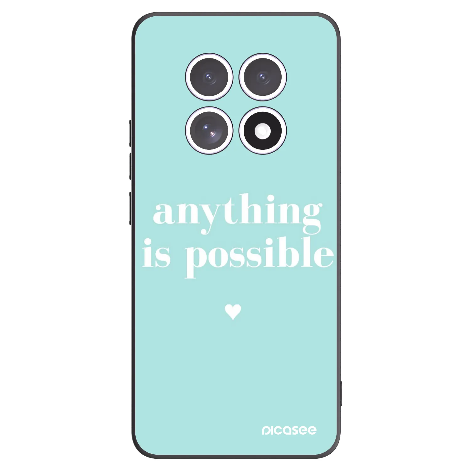 Picasee Xiaomi Redmi Note 15 Hülle - Schwarzes Silikon - Anything is possible