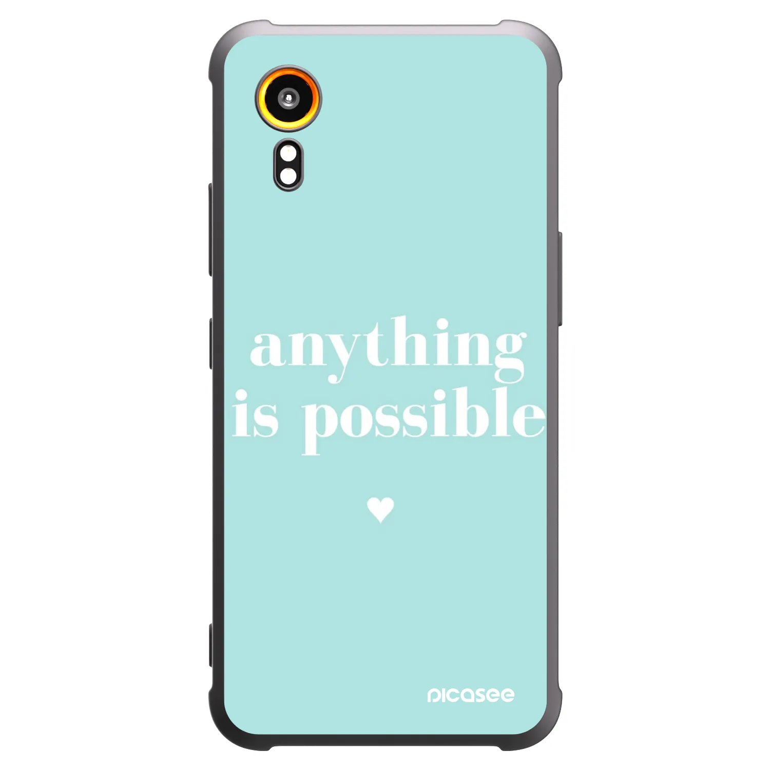 Picasee Samsung Galaxy Xcover 7 Hülle - Schwarzes Silikon - Anything is possible