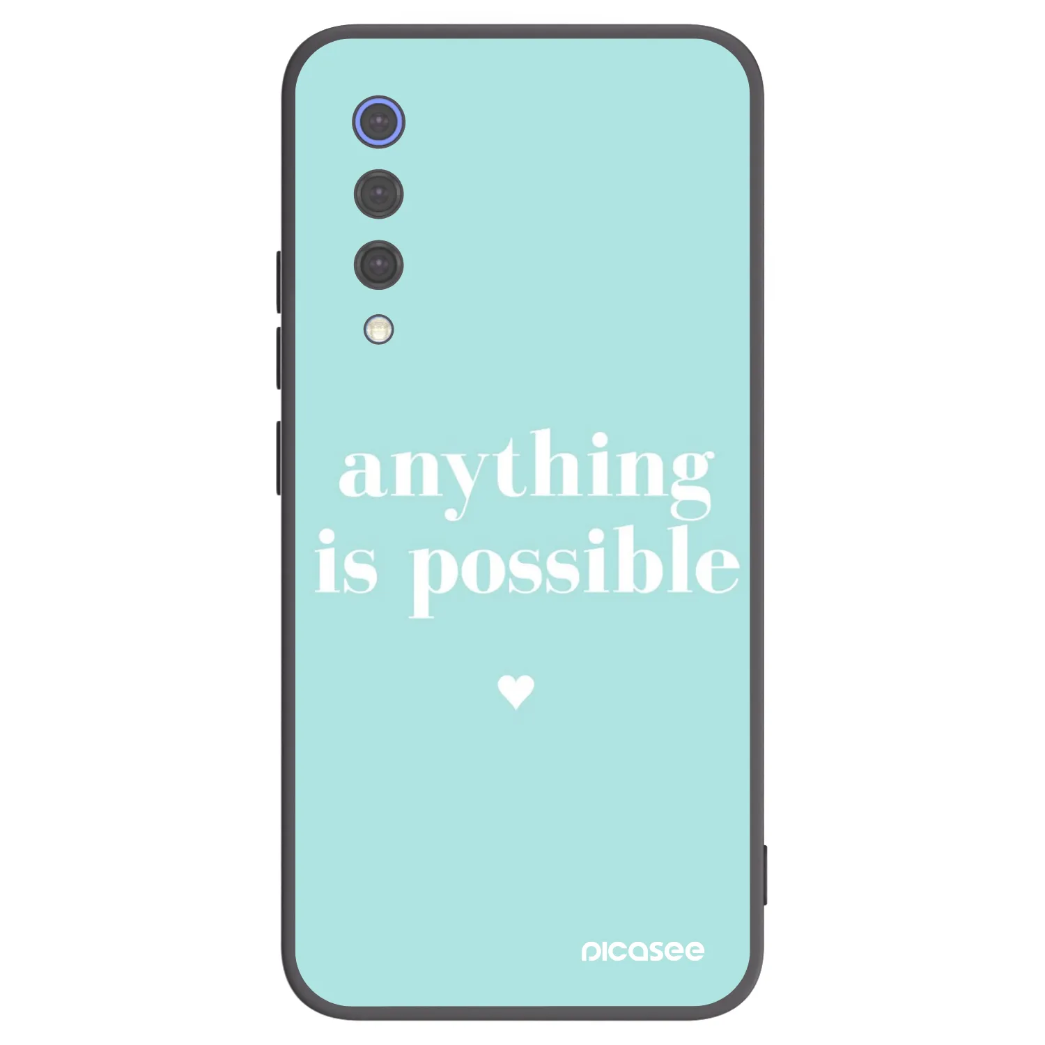 Picasee Xiaomi Mi 9 SE Hülle - Schwarzes Silikon - Anything is possible