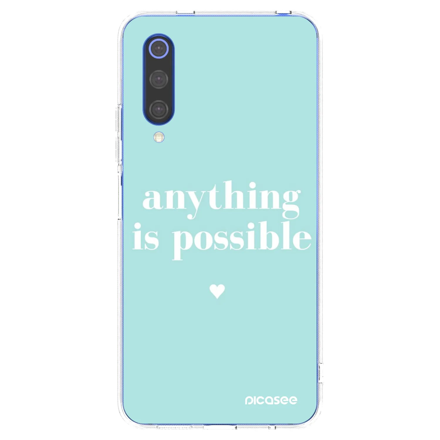 Picasee Xiaomi Mi 9 SE Hülle - Transparentes Silikon - Anything is possible