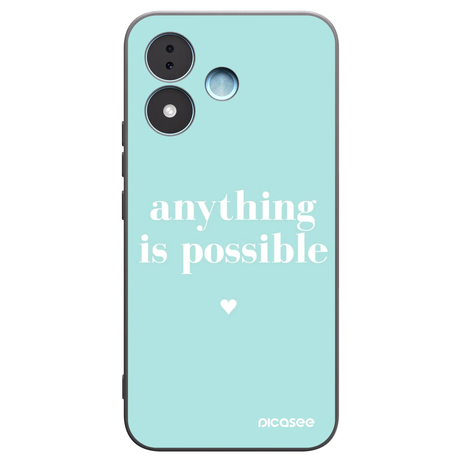 Picasee Xiaomi Redmi Note 17 5G Hülle - Schwarzes Silikon - Anything is possible