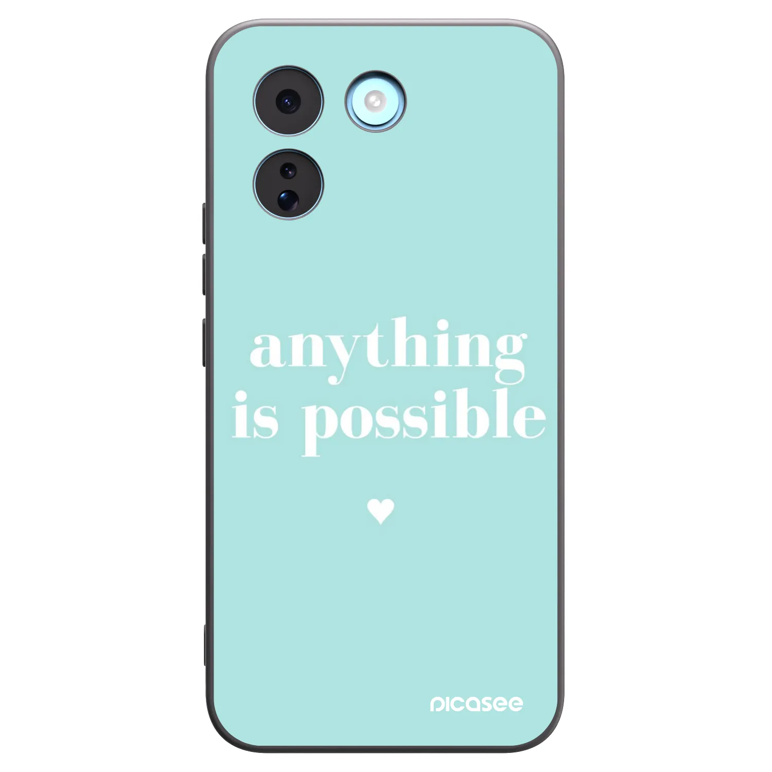 Picasee Xiaomi Redmi Note 17 Pro MAX 5G Hülle - Schwarzes Silikon - Anything is possible