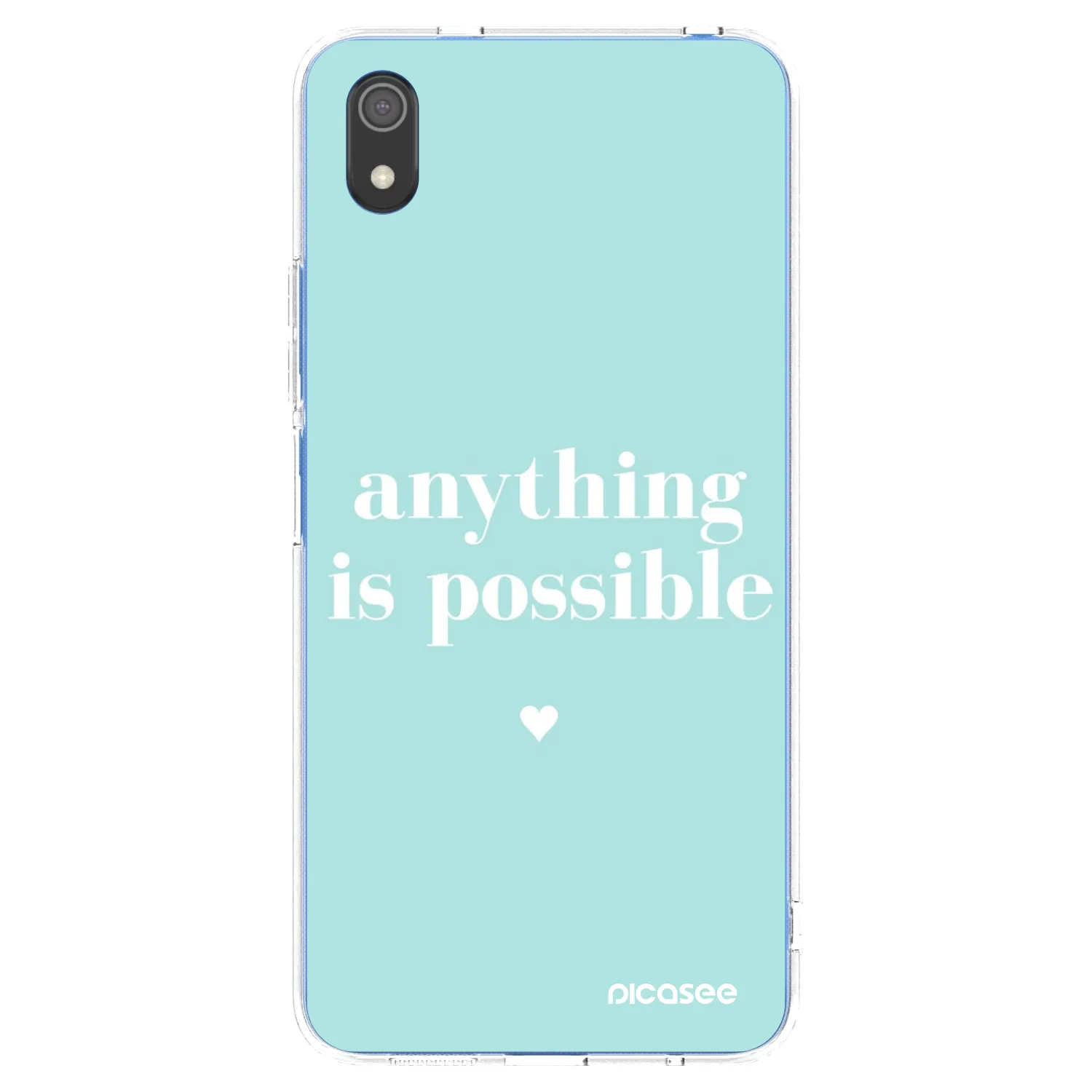 Picasee Xiaomi Redmi 7A Hülle - Transparentes Silikon - Anything is possible