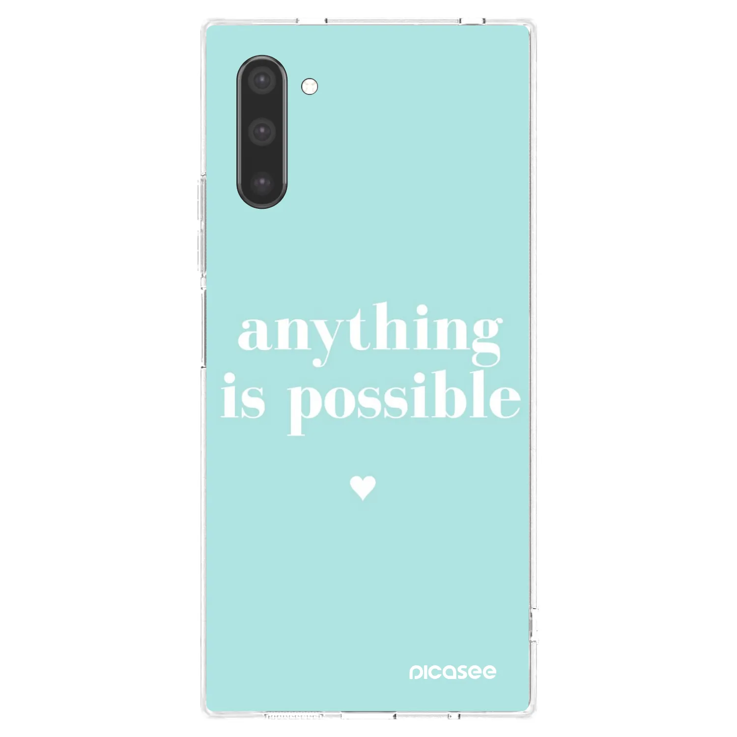 Picasee Samsung Galaxy Note 10 N970F Hülle - Transparentes Silikon - Anything is possible
