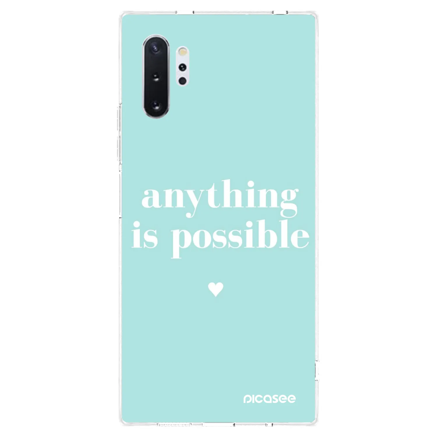 Picasee Samsung Galaxy Note 10+ N975F Hülle - Transparentes Silikon - Anything is possible