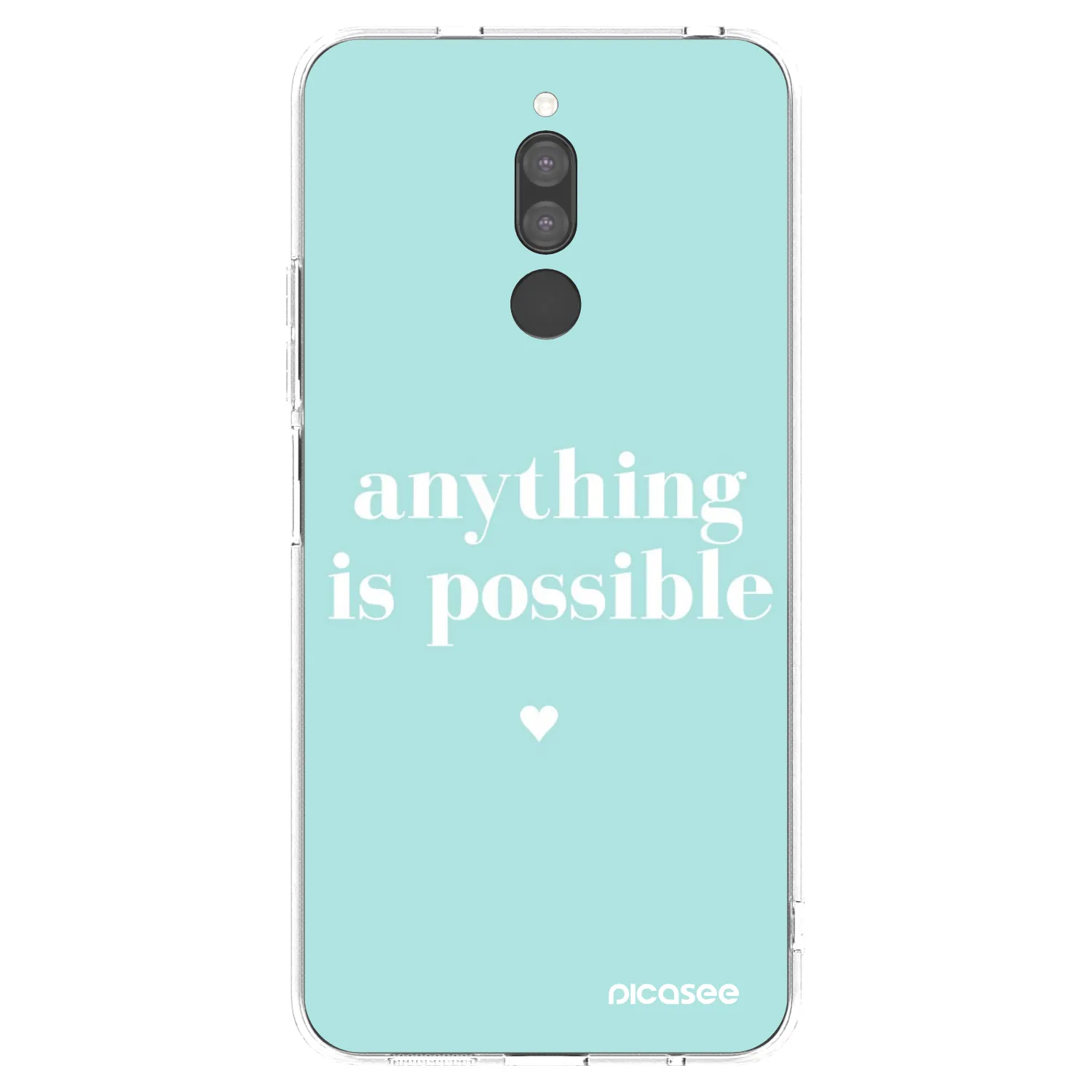 Picasee Xiaomi Redmi 8 Hülle - Transparentes Silikon - Anything is possible