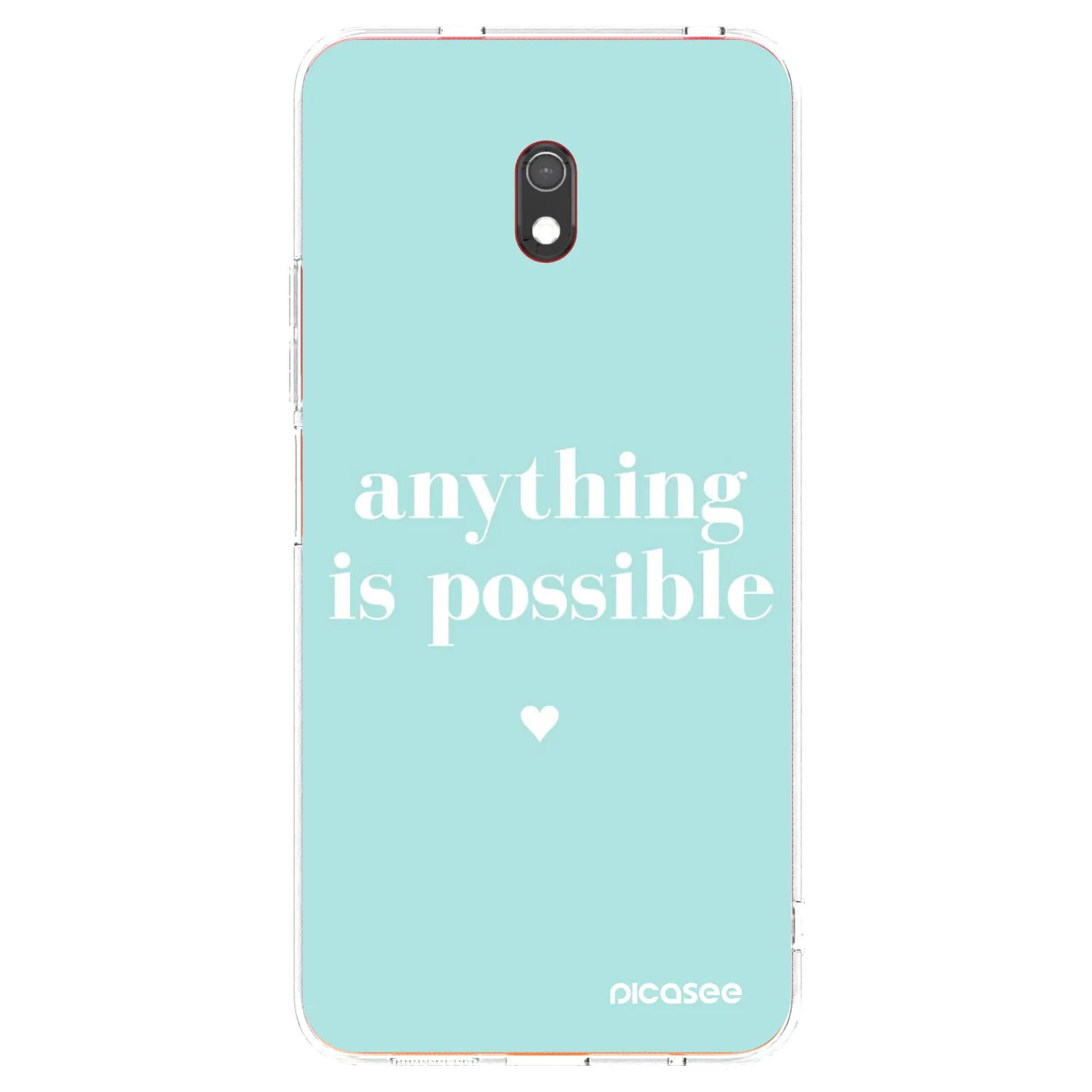 Picasee Xiaomi Redmi 8A Hülle - Transparentes Silikon - Anything is possible