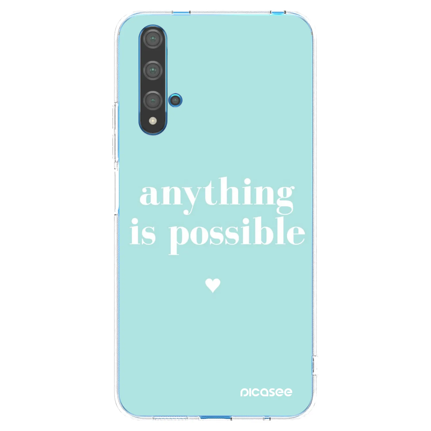 Picasee Huawei Nova 5T Hülle - Transparentes Silikon - Anything is possible