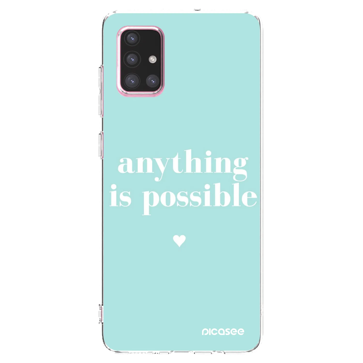 Picasee Samsung Galaxy A71 A715F Hülle - Transparentes Silikon - Anything is possible