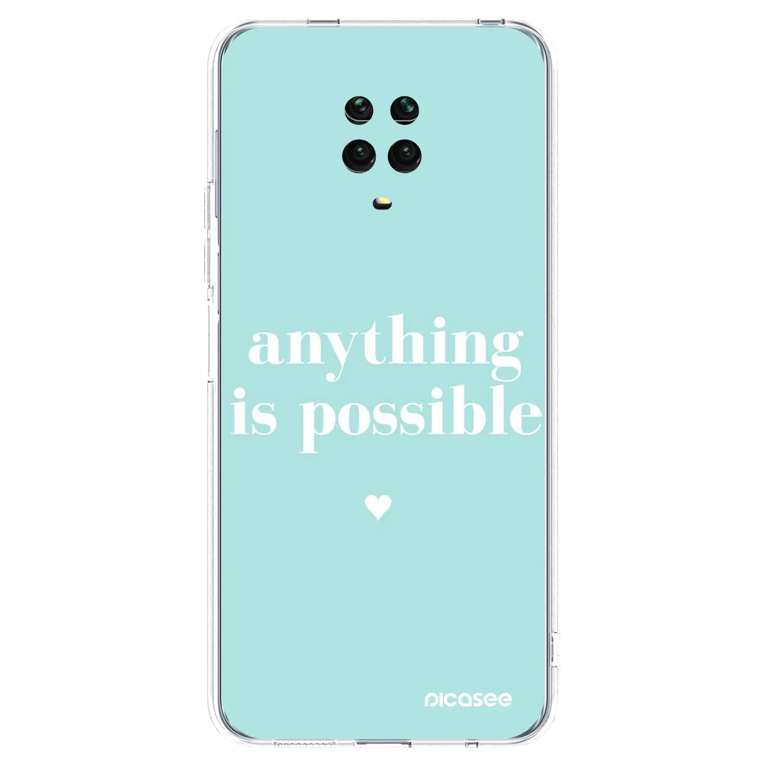 Picasee Xiaomi Redmi Note 9 Pro Hülle - Transparentes Silikon - Anything is possible