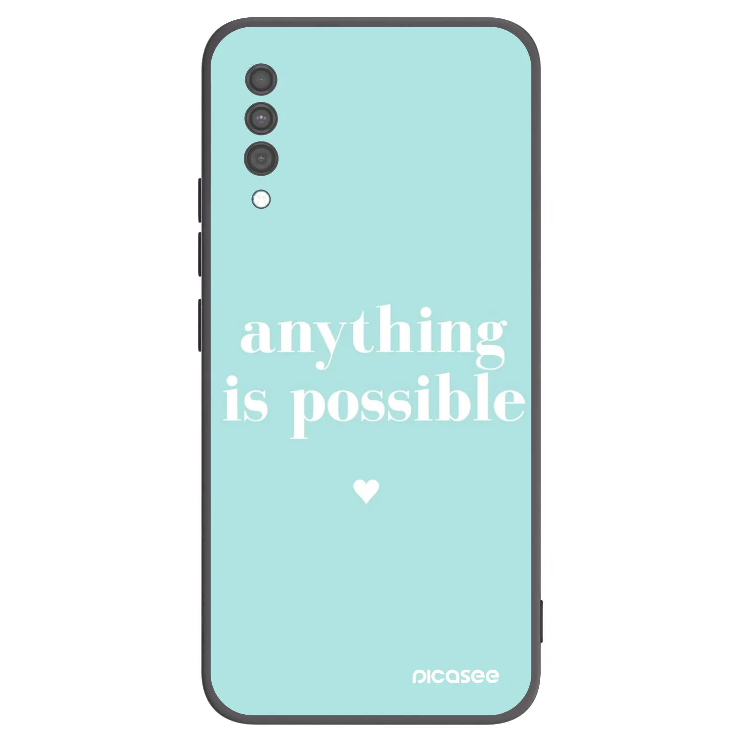 Picasee Samsung Galaxy A30s A307F Hülle - Schwarzes Silikon - Anything is possible