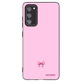 Picasee Samsung Galaxy S20 FE Hülle - Schwarzes Silikon - Blush bow