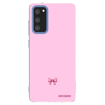 Picasee Samsung Galaxy S20 FE Hülle - Transparentes Silikon - Blush bow