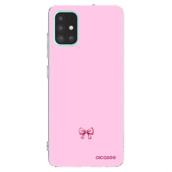 Picasee Samsung Galaxy M31s Hülle - Transparentes Silikon - Blush bow