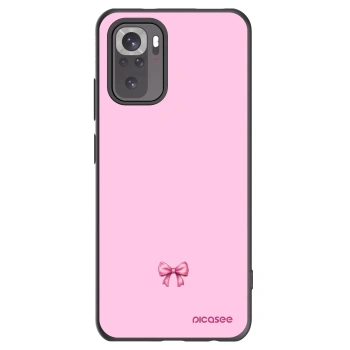 Picasee Xiaomi Redmi Note 10 Hülle - Schwarzes Silikon - Blush bow
