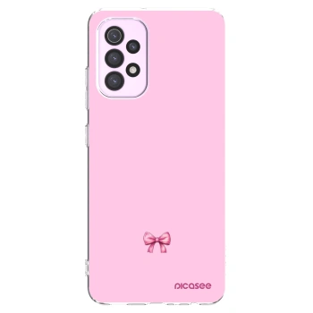 Picasee Samsung Galaxy A32 5G A326B Hülle - Transparentes Silikon - Blush bow
