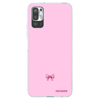 Picasee Xiaomi Redmi Note 10 5G Hülle - Transparentes Silikon - Blush bow