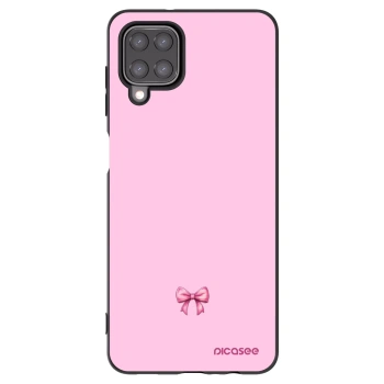 Picasee Samsung Galaxy M12 M127F Hülle - Schwarzes Silikon - Blush bow