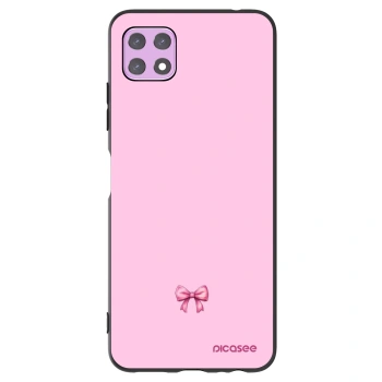 Picasee Samsung Galaxy A22 A226B 5G Hülle - Schwarzes Silikon - Blush bow
